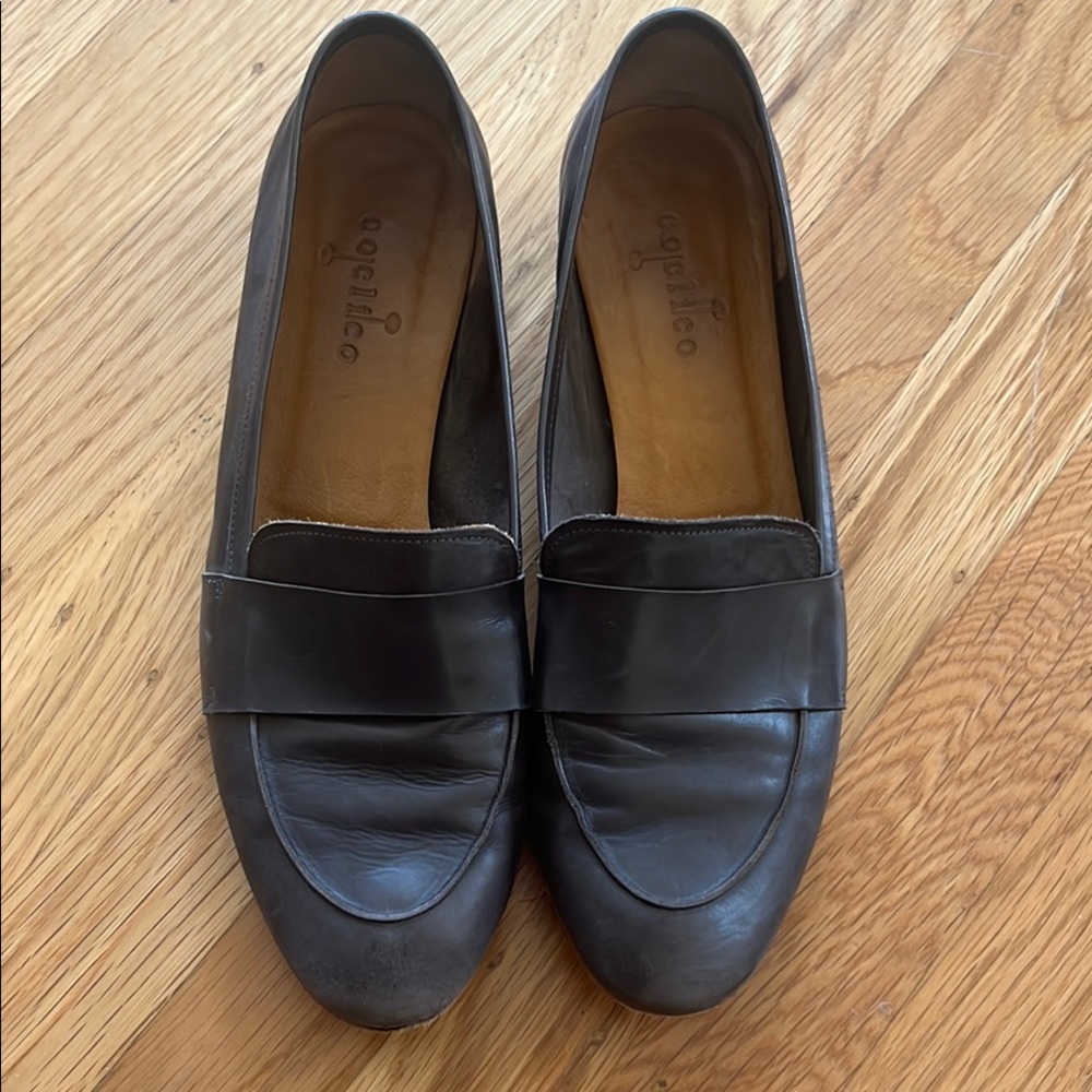 COCLICO Dark Brown Leather Loafers